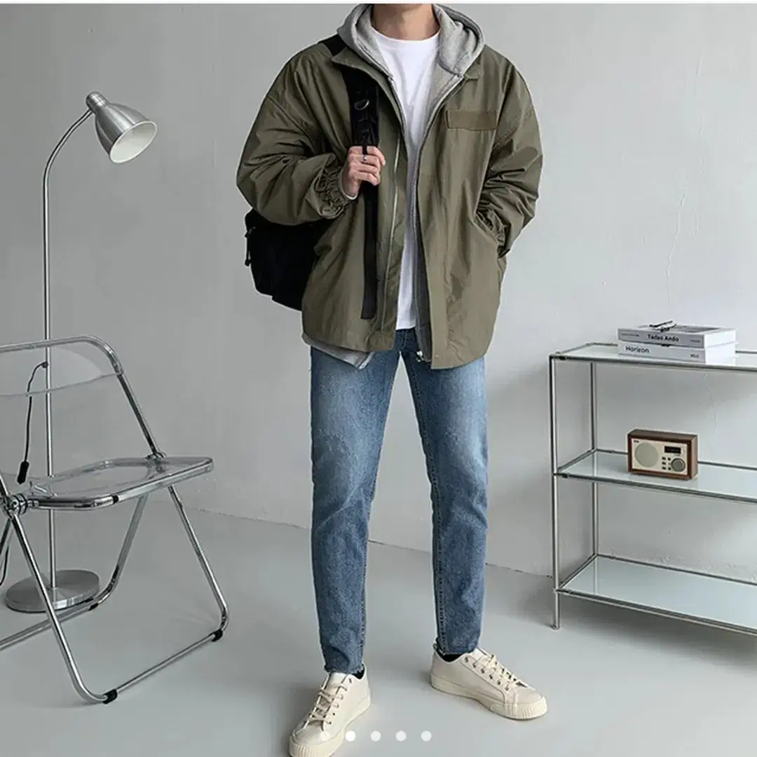 데일리 숏야상 3color (카키,블랙,그레이)